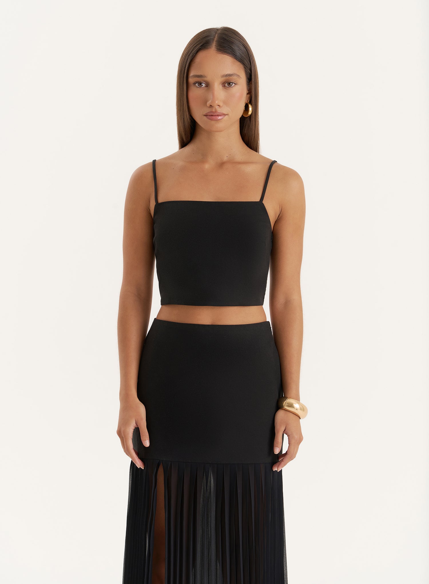 Black Cami Crop Top
